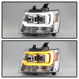 Spyder Signature Chevrolet Avalanche/Suburban 1500/Suburban 2500/Tahoe 07-13 Version 2 Projector Headlights Chrome