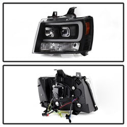 Spyder Signature Chevrolet Avalanche/Suburban 1500/Suburban 2500/Tahoe 07-13 Version 2 Projector Headlights Black