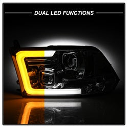 Spyder Signature Dodge Ram 1500/1500/2500/3500 09-10 Version 2 Projector Headlights Chrome Halogen Model Only