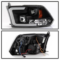 Spyder Signature Dodge Ram 1500/1500/2500/3500 09-10 Version 2 Projector Headlights Black Halogen Model Only
