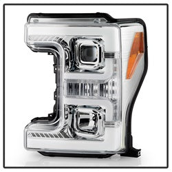 Spyder Signature Ford F-250 Super Duty/F-350 Super Duty/F-450 Super Duty 17-18 Incl. Low Beam-H7/High Beam-H1/Signal-LED Projector Headlights Chrome