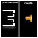 Spyder Signature Ford F-250 Super Duty/F-350 Super Duty/F-450 Super Duty 17-18 Incl. Low Beam-H7/High Beam-H1/Signal-LED Projector Headlights Black