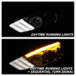 Spyder Signature Ford Focus 15-18 w/Sequential Turn Signal Projector Headlights Chrome Incl. Low Beam-H7/High Beam-H1/ Signal-LED