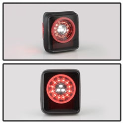 Spyder Jeep Wrangler (JL) 19-20 w/Sequential Turn Signal Full LED Tail Lights Black Smoke