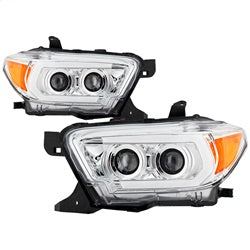 Spyder Signature Toyota Tacoma 16-18 Chrome Projector Headlights w/Sequential LED Turn Signal