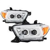 Spyder Signature Toyota Tacoma 16-18 Chrome Projector Headlights w/Sequential LED Turn Signal