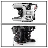 Spyder Signature Ford F-150 18-19 Halogen Model Only Projector Headlights Does Not Fit Factory Xenon Model Chrome