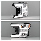 Spyder Signature Ford F-150 18-19 Halogen Model Only Projector Headlights Does Not Fit Factory Xenon Model Chrome