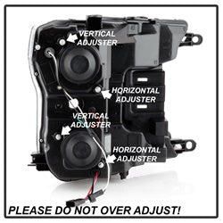 Spyder Signature Ford F-150 18-19 Halogen Model Only Projector Headlights Does Not Fit Factory Xenon Model Black