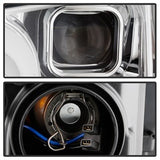 Spyder Ford F150 18-19 Halogen Model Only Projector Headlights - LED Sequential Turn Signal - Signal-LED - Chrome