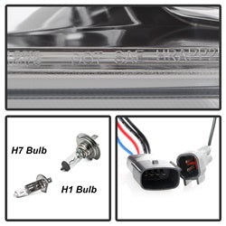 Spyder Ford F150 18-19 Halogen Model Only Projector Headlights - LED Sequential Turn Signal - Signal-LED - Chrome