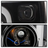 Spyder Ford F150 18-19 Halogen Model Only Projector Headlights - LED Sequential Turn Signal - Signal-LED - Black