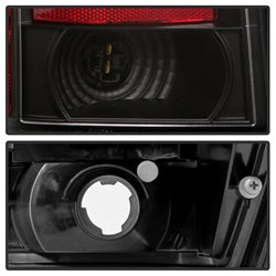 Spyder Jeep Grand Cherokee 07-10 Incl. Signal-LED/Brake-LED Light Bar LED Tail Lights Black