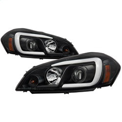Spyder Signature Chevrolet Impala/Monte Carlo 06-13 Light Bar Projector Headlights Incl. Low Beam-1/High Beam-H1/Signal-7443NA Black