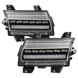 Spyder Jeep Wrangler 2018-2021 / Jeep Gladiator 2020-2021  Full LED Front Bumper Lights - Sequential Signal - Black
