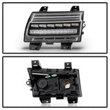 Spyder Jeep Wrangler 2018-2021 / Jeep Gladiator 2020-2021 (LED Model Only) Full LED Front Bumper Lights - Sequential Signal - Black