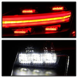 Spyder Porsche Boxster/Cayman 09-12 Black LED Tail Lights w/Sequential Signal