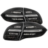 Spyder Porsche Cayenne 11-14 Black LED Tail Lights w/Sequential Signal