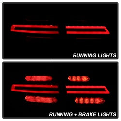 Spyder Porsche Cayenne 11-14 Red Smoke LED Tail Lights Sequential Signal