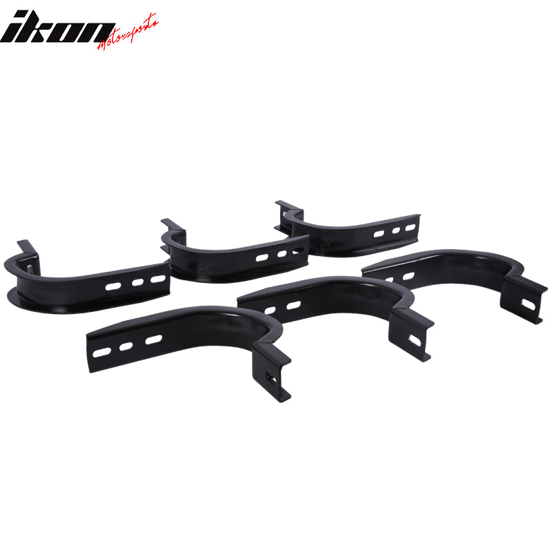 2004-2014 Ford F150 Black Grey Running Board Step Bar Bracket Aluminum