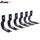 Fits 07-14 GMC Sierra 1500 Double Cab Gray Running Board+Brackets