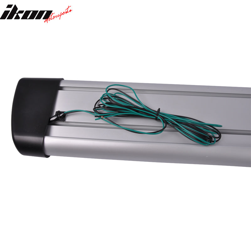 Fits 07-14 Sierra Double Cab Running Board White LED + Bracket