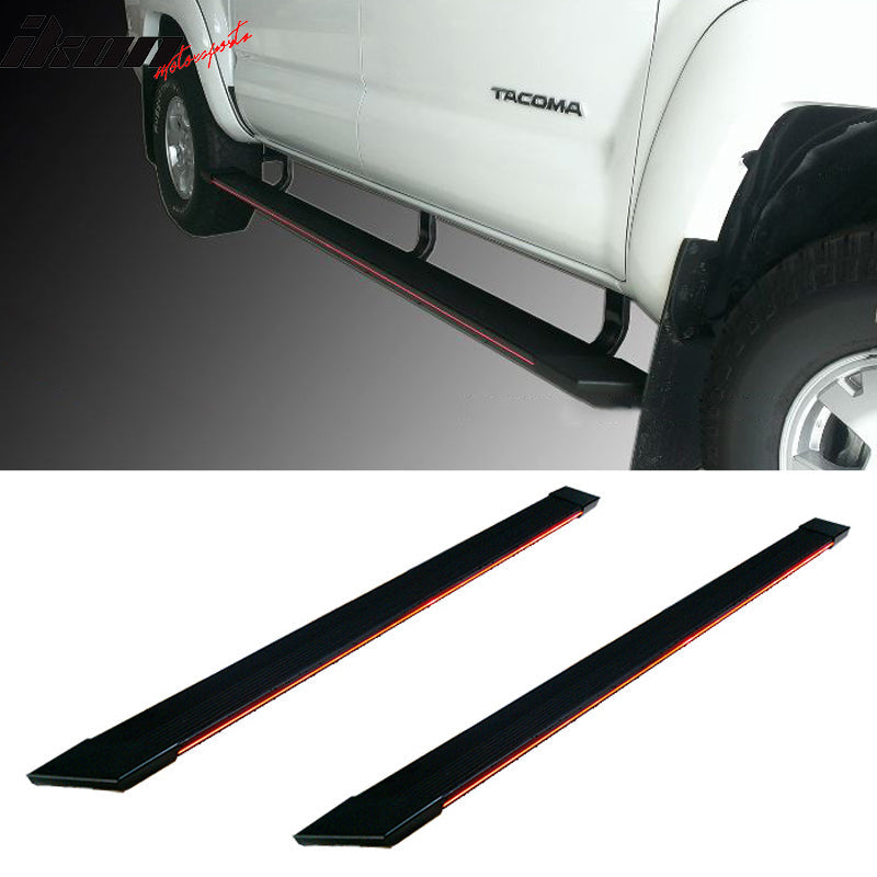 2004-2014 Ford F150 Amber LED Running Board Step Bar Bracket Aluminum