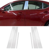 Window Pillar Post Trims for Lexus IS250 IS350 Sedan 2006-2013 Chrome 6PCS