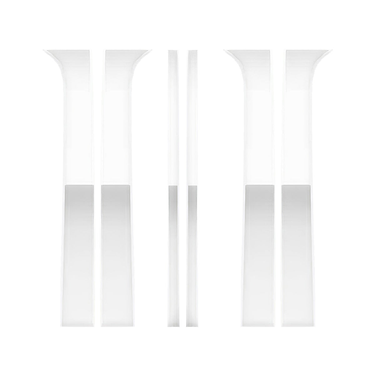 Window Pillar Post Door Cover Trims for Jeep Liberty 2002-2007 Chrome 6PCS
