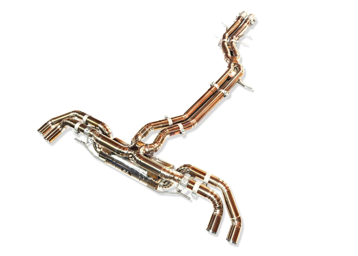 Yonristic Audi RS Q8 Exhaust VANTA Edition Valved Catback Double X-Pipe 3"