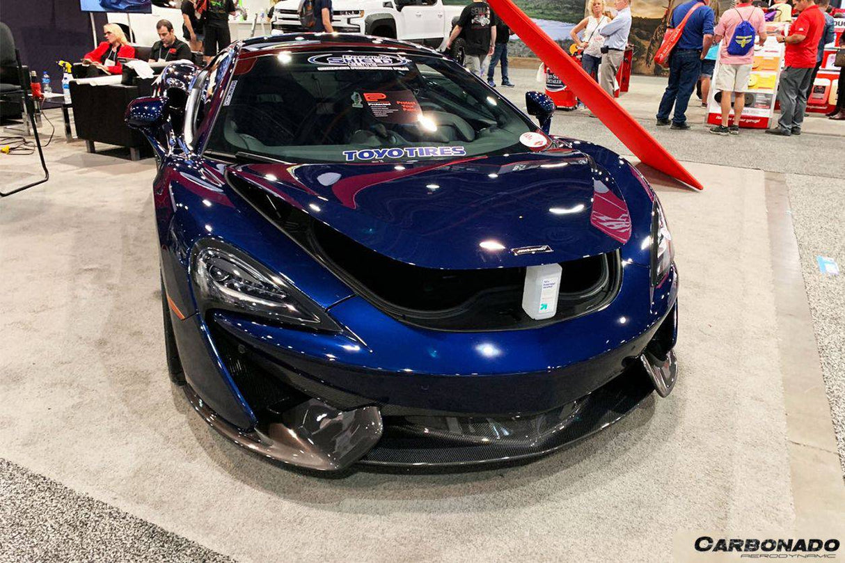 2015-2020 McLaren 540C 570S 570GT OEM Style Carbon Fiber Front Lip Side Splitter