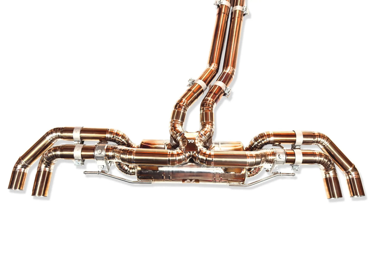 Yonristic Audi RS Q8 Exhaust VANTA Edition Valved Catback Double X-Pipe 3"