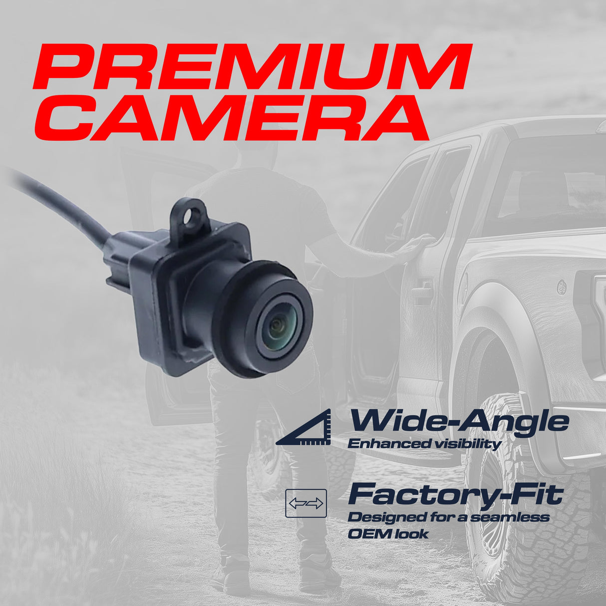Dodge Ram (2009-2012) OEM Replacement Backup Camera OE Part # 56054041AA, 56054041AB, 56054041AC, 56054041AD, 56054041AE, 56054164AA, 56054164AB, 56054164AD, 68044906AA, 68044906AB, 68044906AC, 68044906AD, 68044906AE