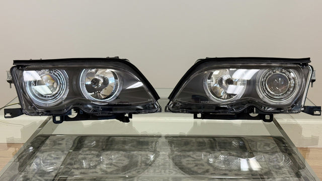 BMW E46 SEDAN Black Projector Angel Headlight LED  (2003-06) *READ DESCRIPTION