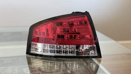 Audi A4 B7 Red/Clear LED Taillights (2004-2007) *READ DESCRIPTION