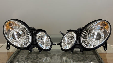 Mercedes Benz E-Class (W211) Chrome Headlight Set (2002-2006)*READ DESCRIPTION