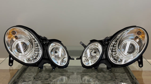 Mercedes Benz E-Class (W211) Chrome Headlight Set (2002-2006)*READ DESCRIPTION