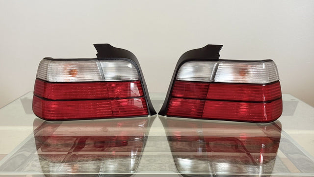 BMW E36 4D Taillights 1992-1999 Red/Clear *READ DESCRIPTION 