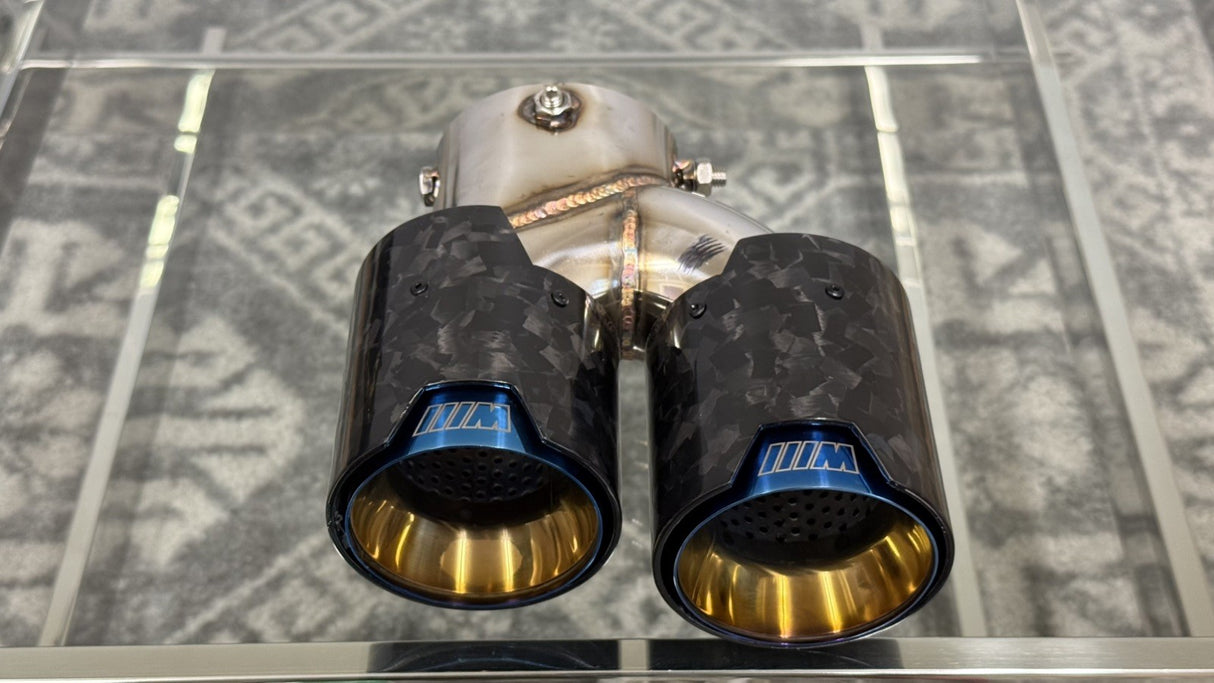 BMW 2/3/4 Series Forged Carbon Fiber Dual Muffler Tips (2019+)*READ DESCRIPTION