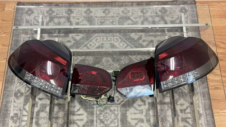 VW Golf MK6 GTI SMOKED Red LED Tail Lights 2008-2014 *READ DESCRIPTION