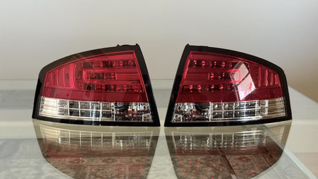 Audi A4 B7 Red/Clear LED Taillights (2004-2007) *READ DESCRIPTION