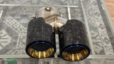 BMW 2/3/4 Series Forged Carbon Fiber Dual Muffler Tips (2019+)*READ DESCRIPTION