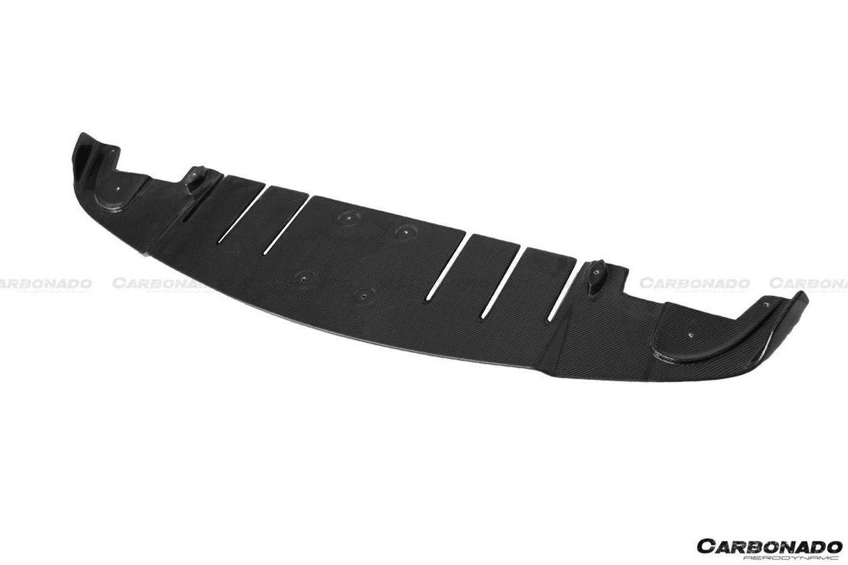 2010-2015 Ferrari Carbon Fiber Rear Lip Diffuser Carbonado (AV) Fits: 458 Italia and Spider