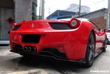 2010-2015 Ferrari Carbon Fiber Rear Lip Diffuser Carbonado (AV) Fits: 458 Italia and Spider