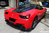 2010-2015 Ferrari Carbon Fiber Rear Lip Diffuser Carbonado (AV) Fits: 458 Italia and Spider