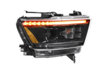 Dodge 1500 Ram Clear with Yellow DRL Infinite Series Led Headlights (2019 - 2022) - K2 Industries