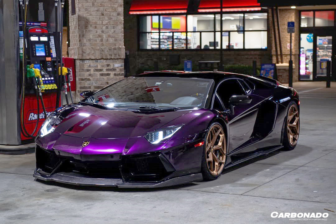2011-2016 Lamborghini Aventador Style Carbon Fiber Side Skirts Carbonado (DM) Fits: LP700 Coupe and Roadster