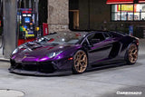 2011-2016 Lamborghini Aventador Style Carbon Fiber Front Lip Carbonado (DM) Fits: LP700 Coupe and Roadster