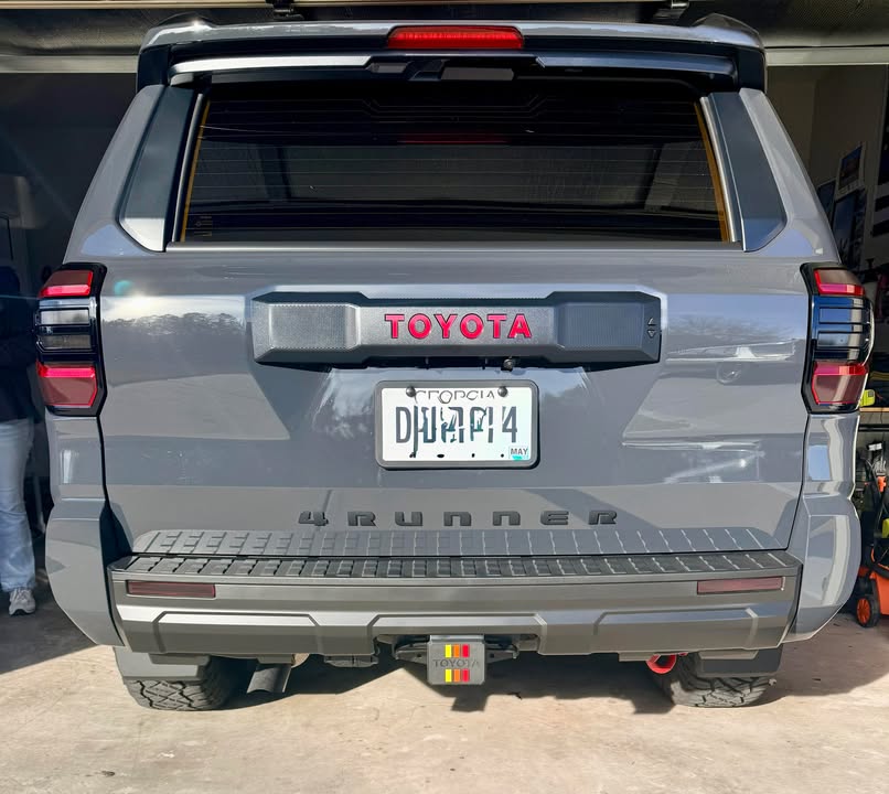 Acrylic OEM Hitch Cover Inserts - 2025+ 4Runner