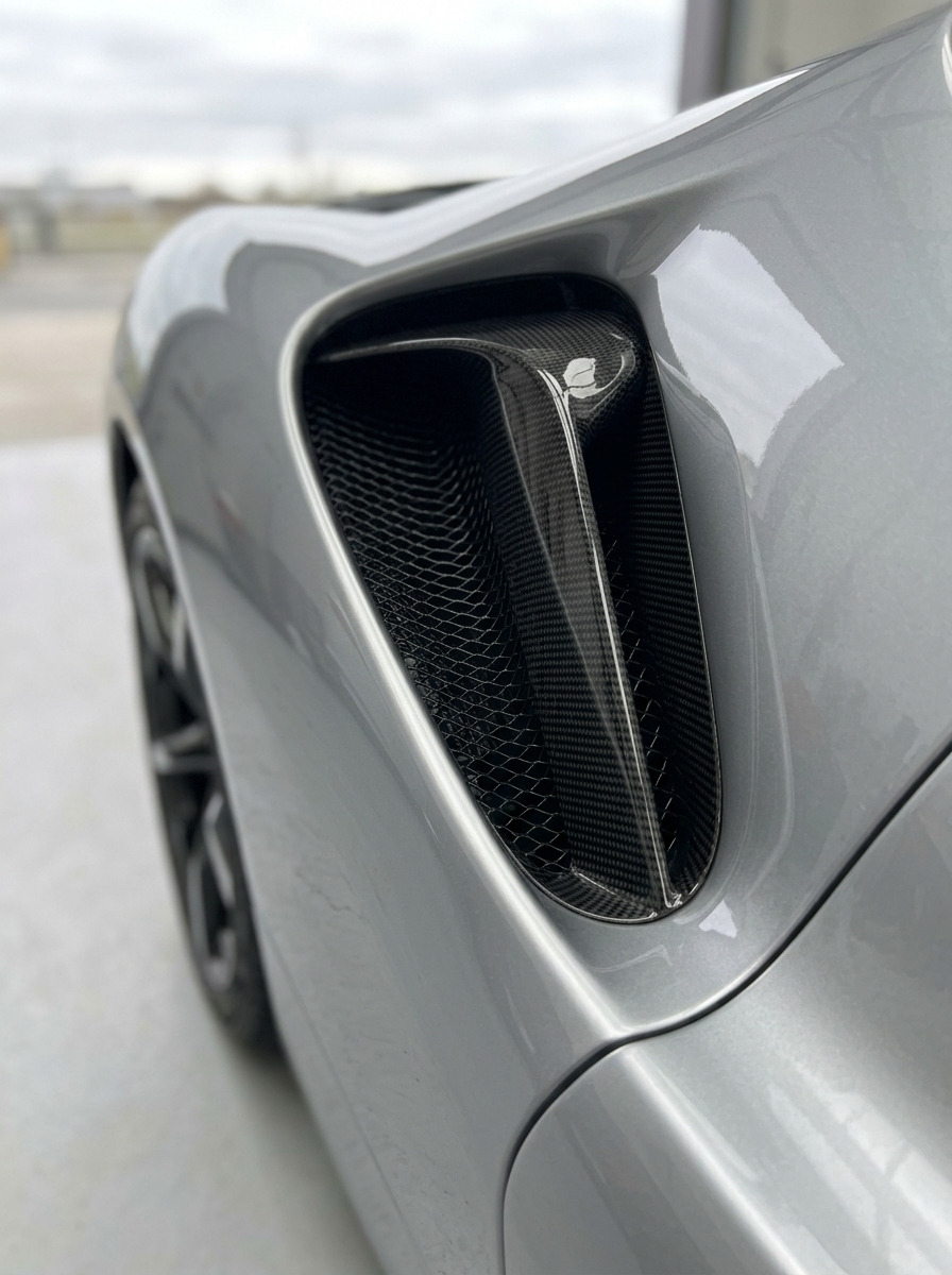 2019+ Ferrari SF90 Stradale OEM Style Rear Vent - Dry Carbon Fiber